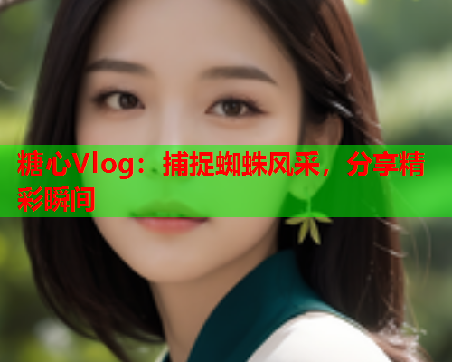 糖心Vlog：捕捉蜘蛛风采，分享精彩瞬间